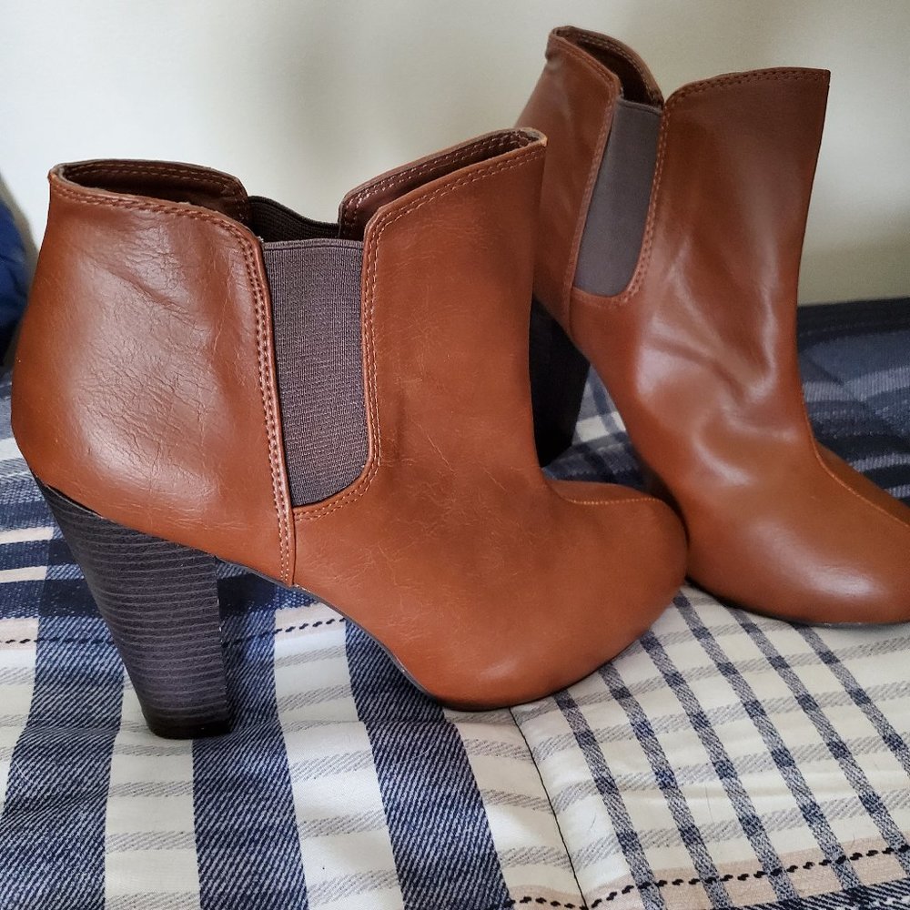 Madden Girl Booties New Cognac